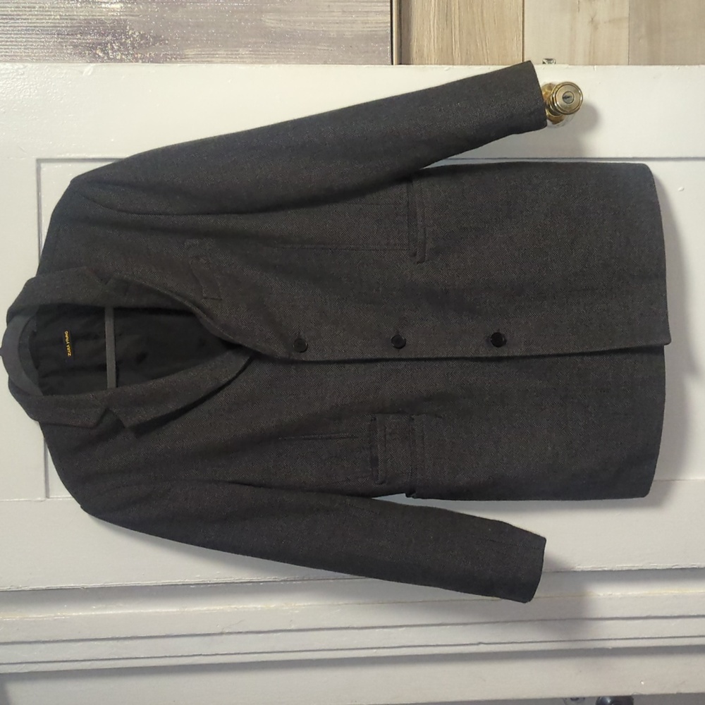 Men's Classic Gray Wool Coat